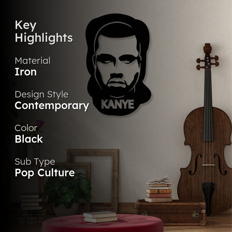 Kanye West Black Iron Wall Accent media 2