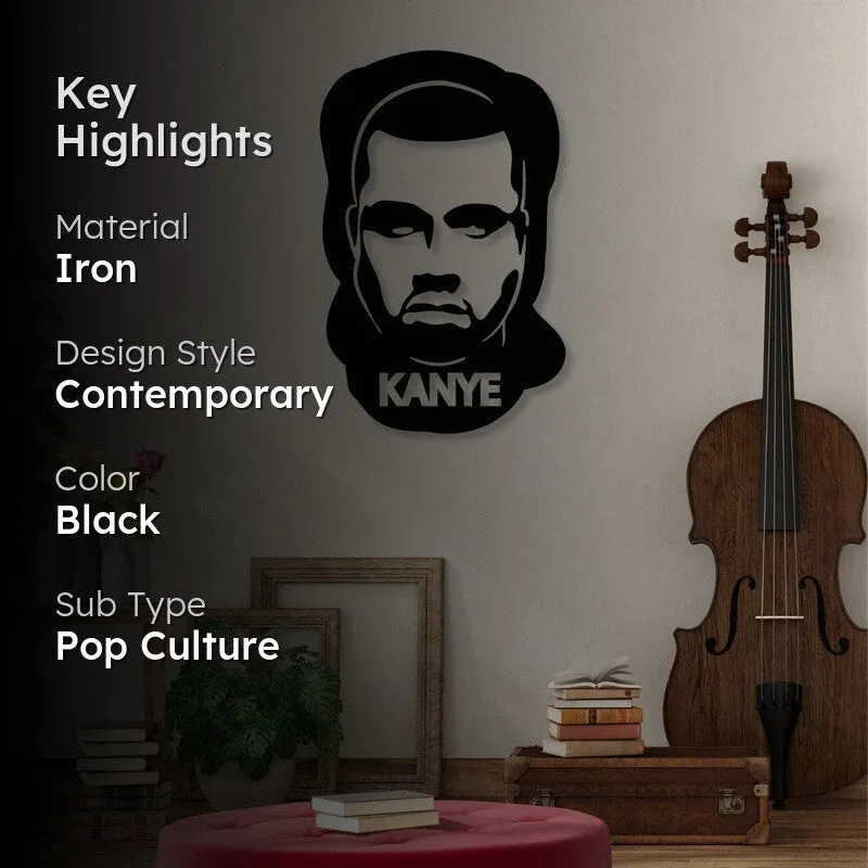 Kanye West Black Iron Wall Accent media 2
