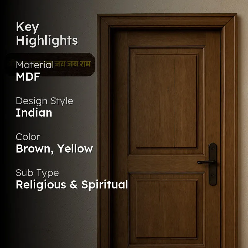 Shree Ram Jai Ram MDF Wall Accent media 2