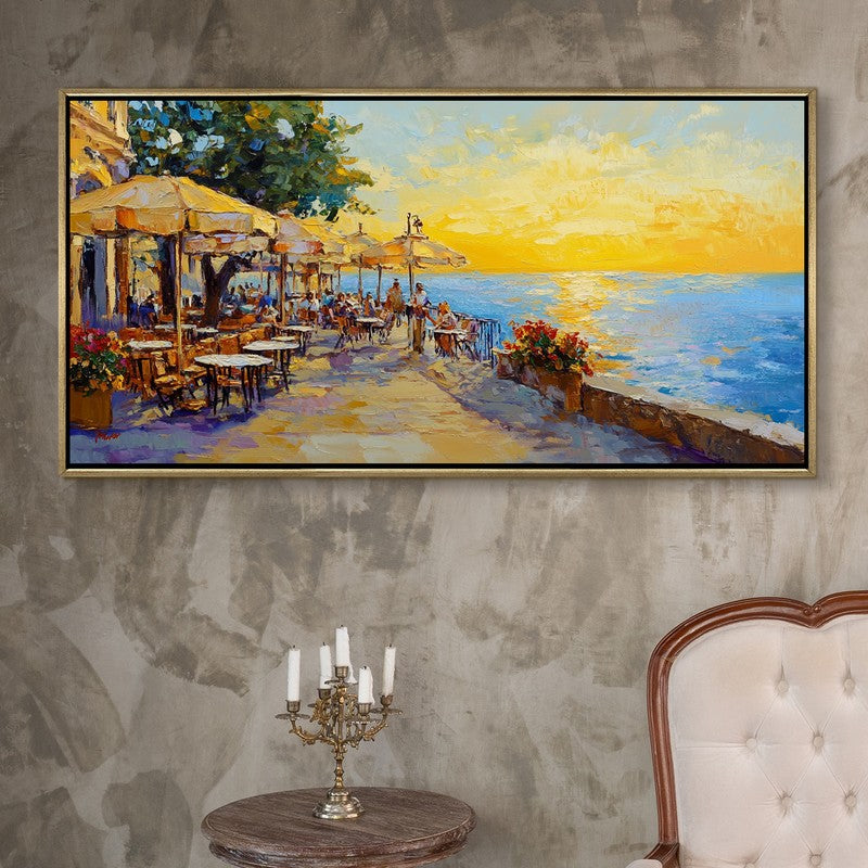 Seafar Canvas Wall Painting With Frame
