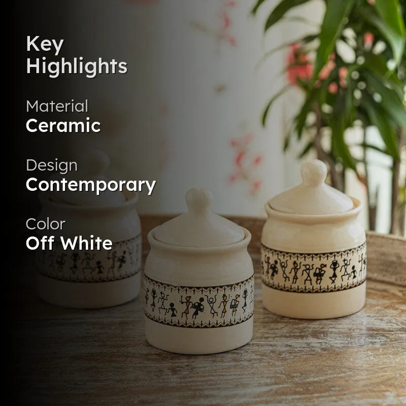Warli Tales Jars - Set Of Three media 2