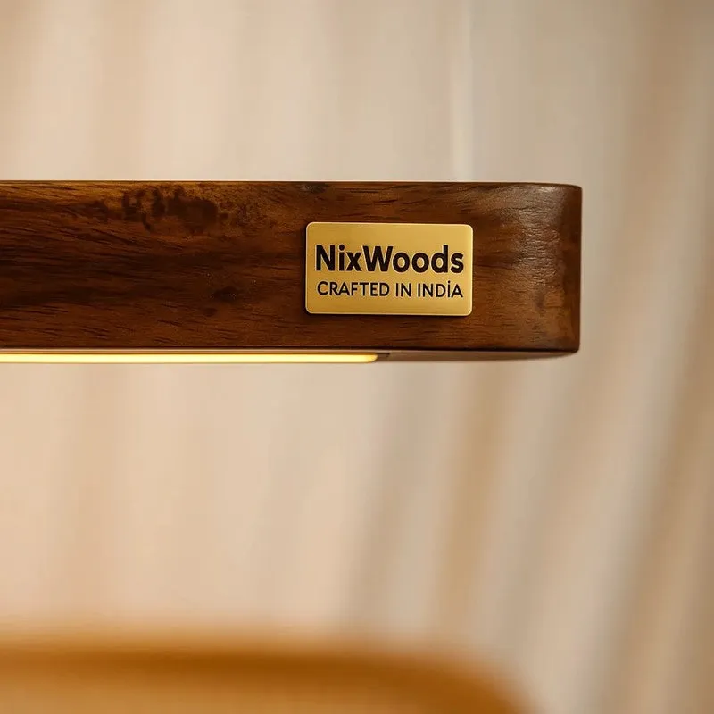 Slim Rose Wood LED Pendant Lamp media 5