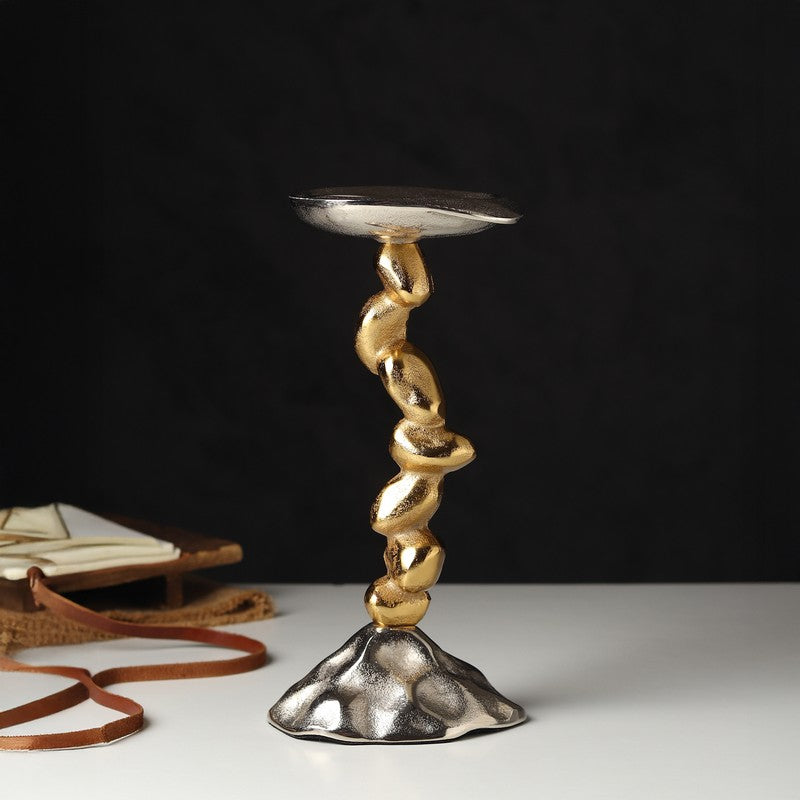 GlowNest Candle Holder - Silver,Gold media 3
