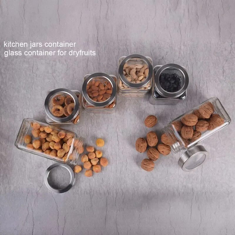 Pantry Glow Glass Jar (1000 mL Each) - Set Of Six media 5