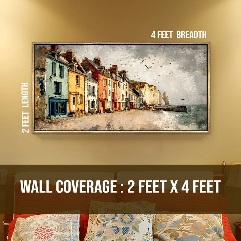 European Oceanfront Village Wall Art media 8