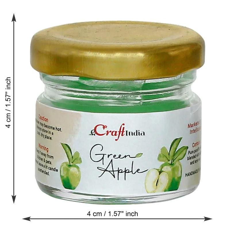 Vespera Green Apple Scented Candle - Set Of Five media 5