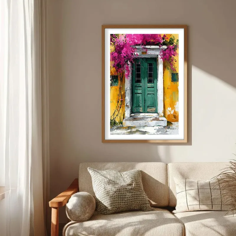 Eloria Canvas Wall Painting With Brown Frame media 7