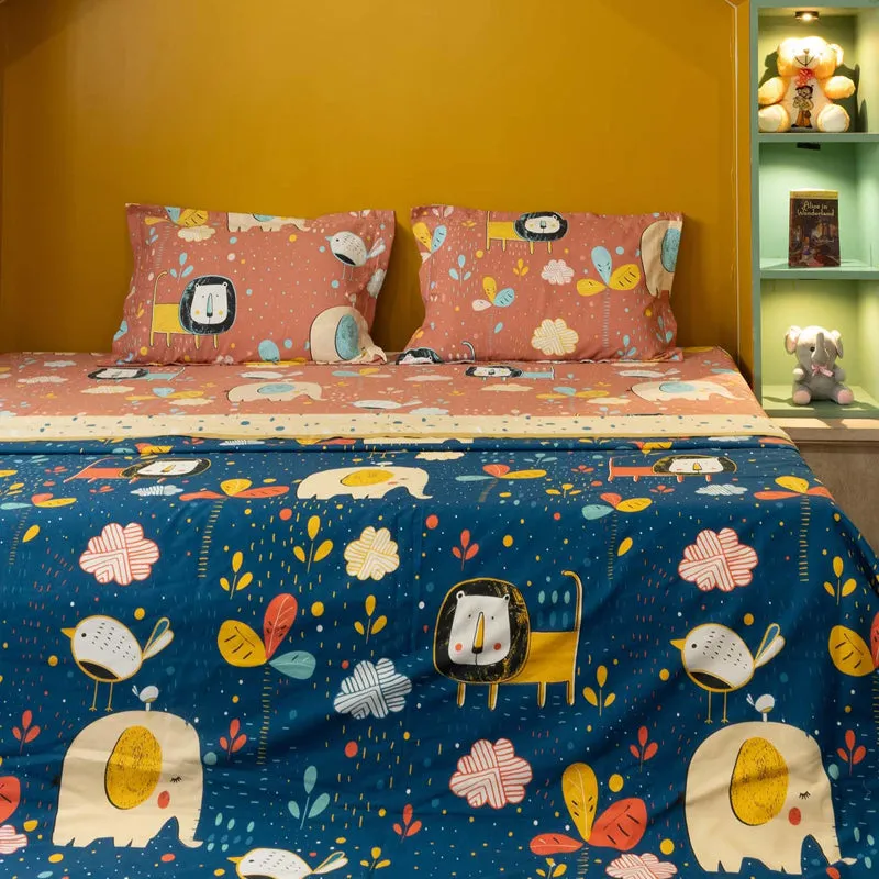 Urban Space Junglee Reversible Dohar (Navy) - 150 GSM media 6
