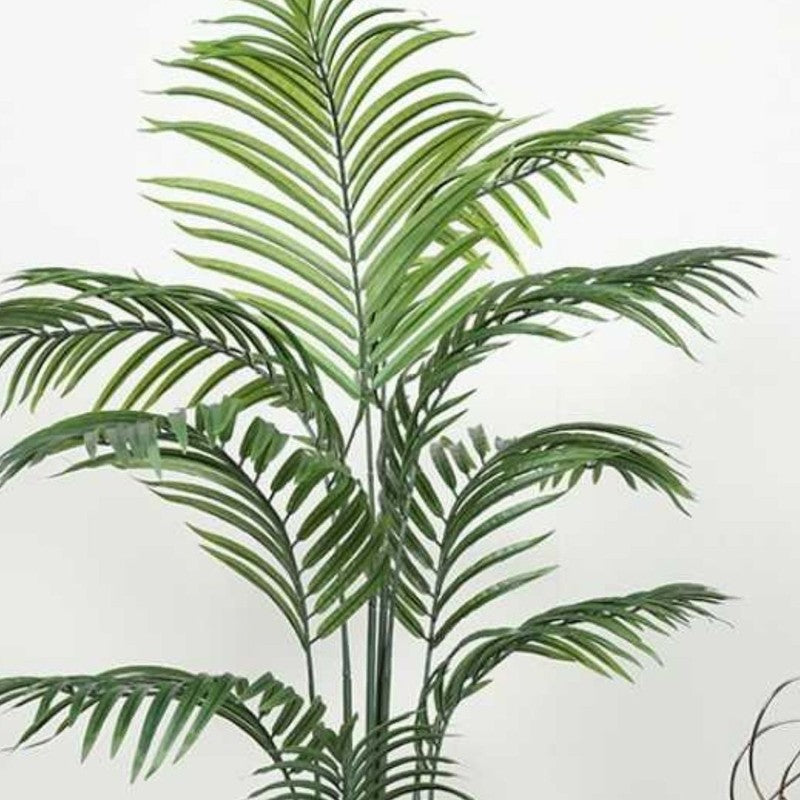 Artificial Arica Palm Plant With Black Fiber Pot - 5.4 Feet media 5