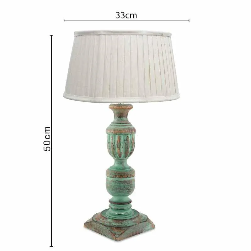Earthine Fabric Table Lamp - Blue media 6