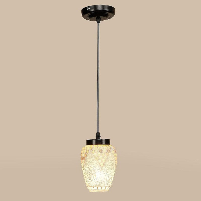 Indigo Moroccan Glass Ceiling Lamp media 4