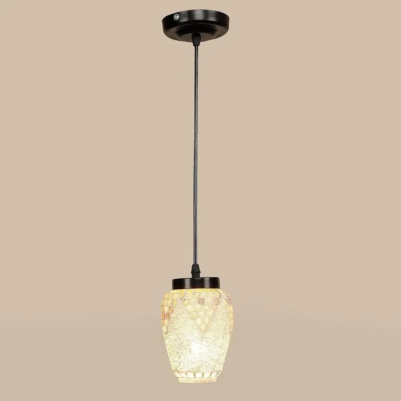 Indigo Moroccan Glass Ceiling Lamp media 4