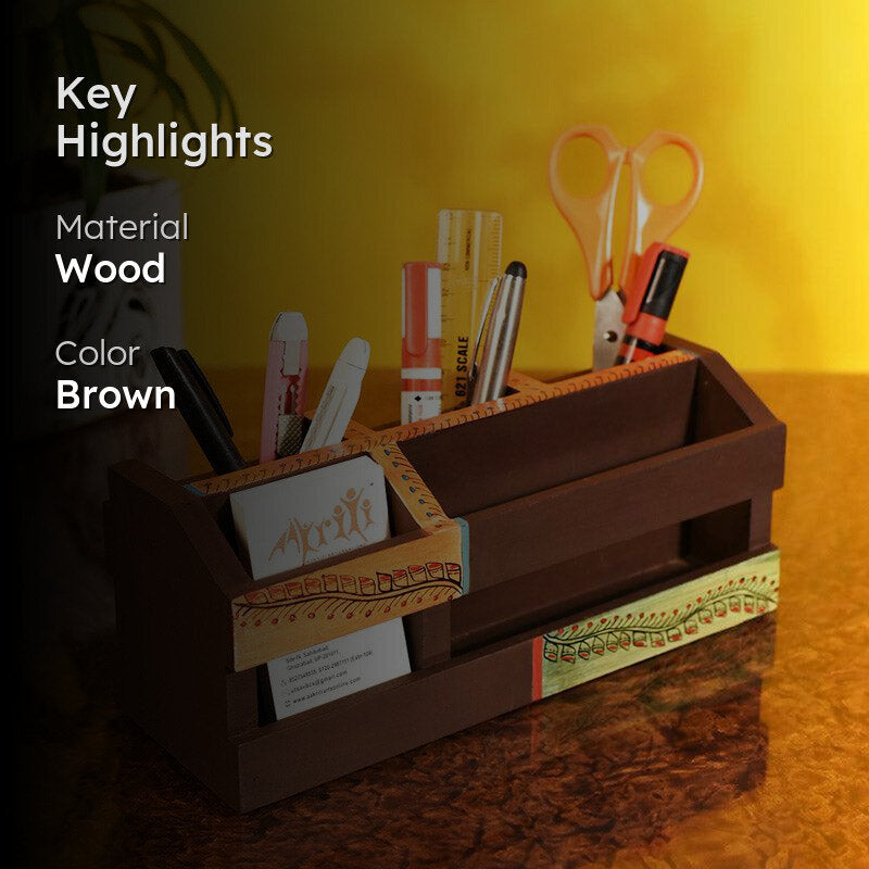 Fara Handcrafted Stationery Holder media 2