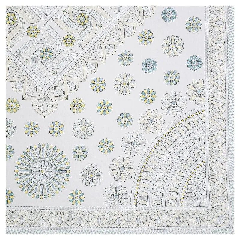Arunima Diwan Set (Grey & Blue) - Eight Piece Set media 6