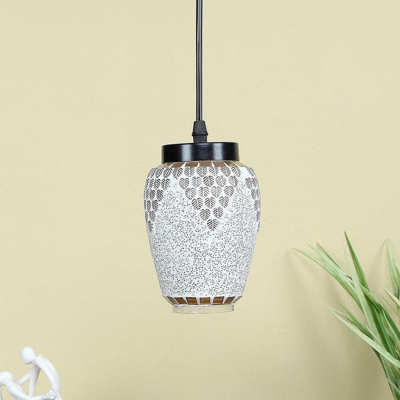 Indigo Moroccan Glass Ceiling Lamp media 3