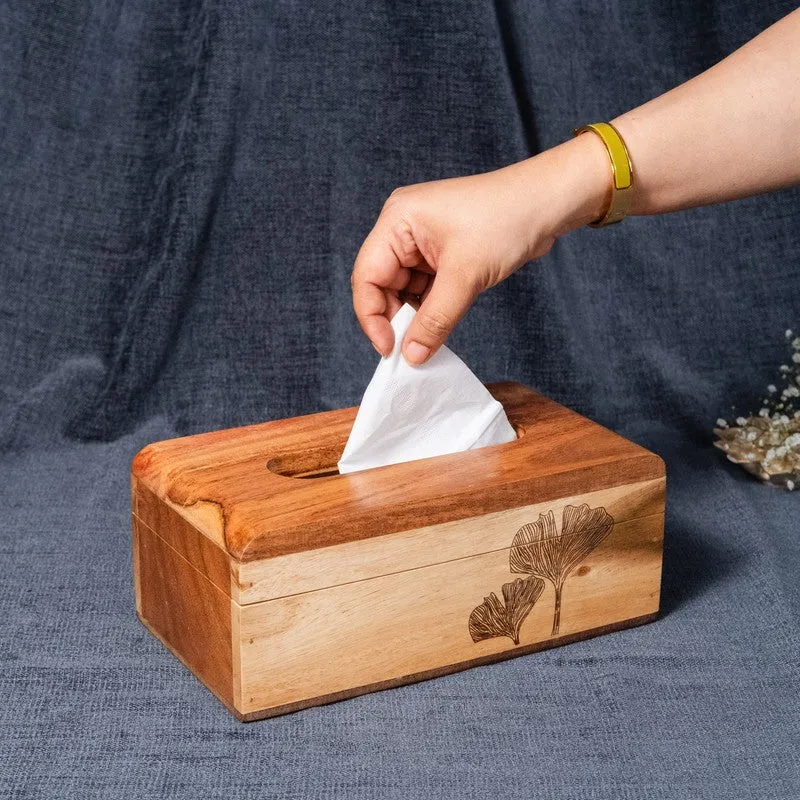 Classic Printed Wooden Tissue Holder media 4