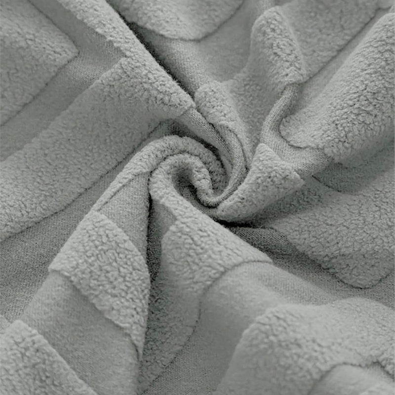 Diamante Jacquard Chair Cover (Stone Grey) - Set Of Four media 5