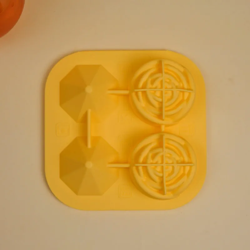 Rose Trio Silicone 4-Cube Ice Mould - Yellow media 5