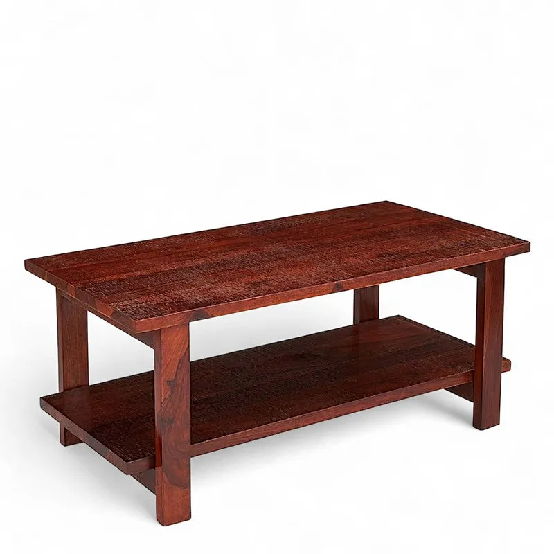 Xirox Sheesham Wooden Center Table - Brown media 3