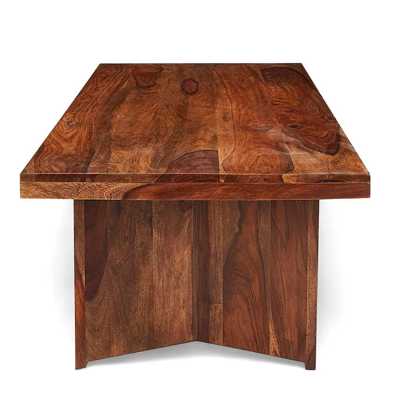 Avenox Sheesham Wooden Center Table - Brown media 5