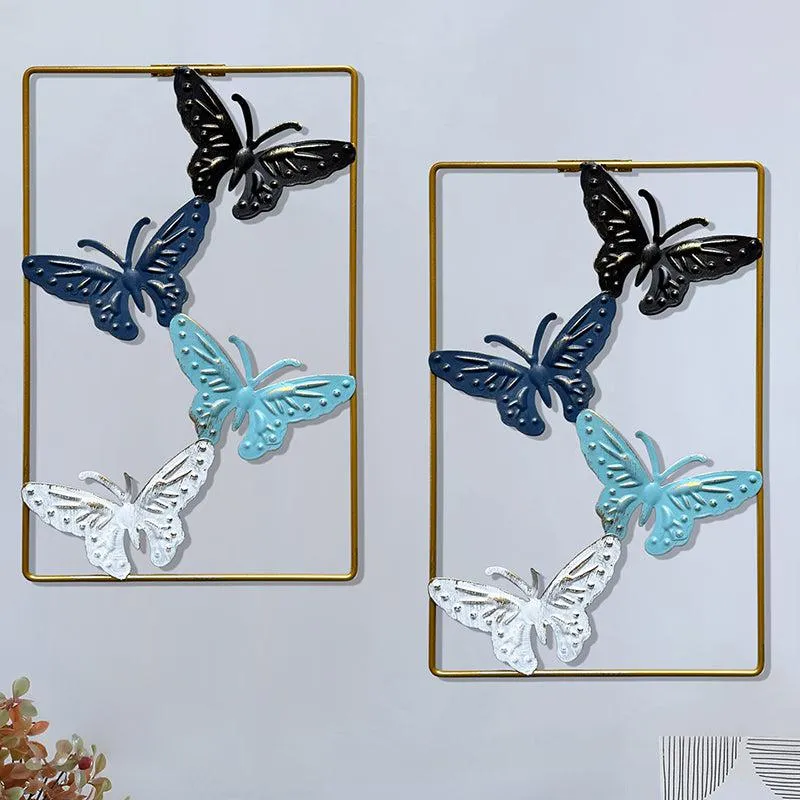 Sculpted Butterfly Metal Wall Accent - Set Of Two media 6