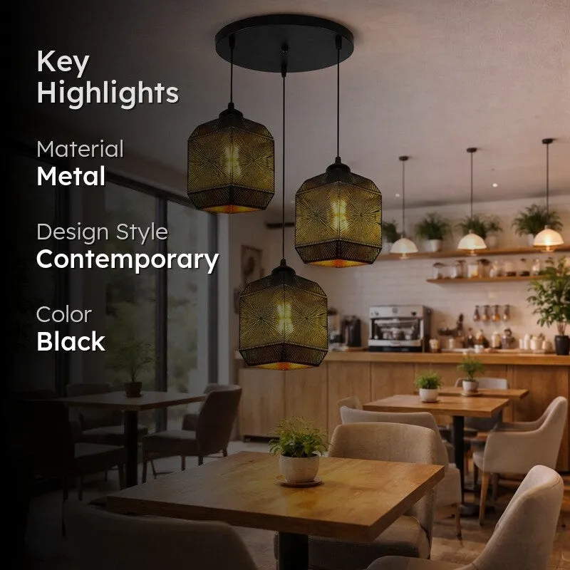 Classic Facet Metal Cluster Ceiling Lamp media 2