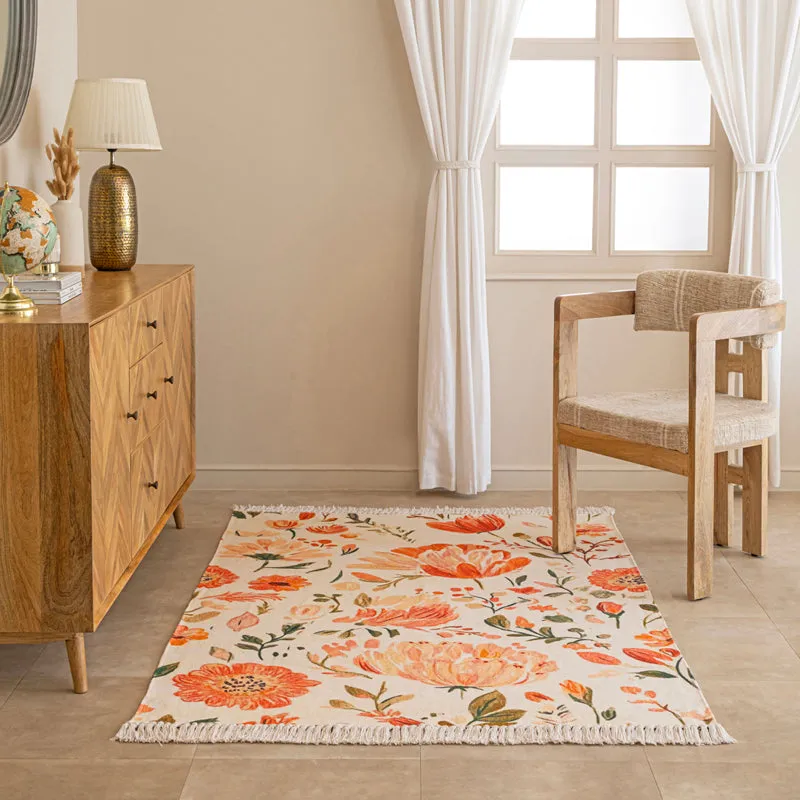 Padhmaja Handwoven Cotton Rug media 4