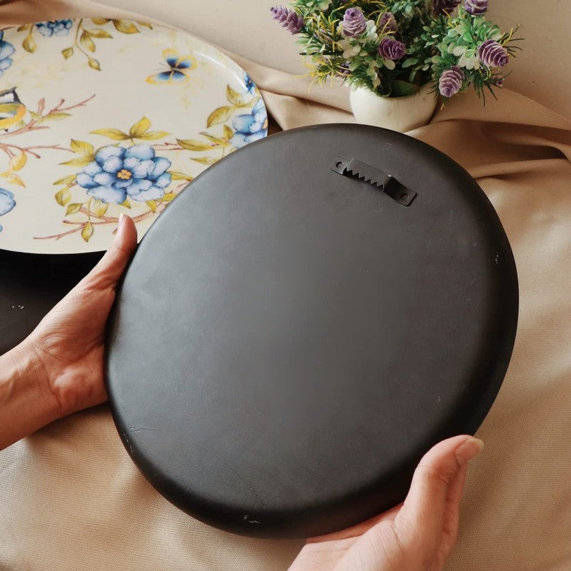 Botanical Print Round Metal Wall Plates - Set Of Five media 8