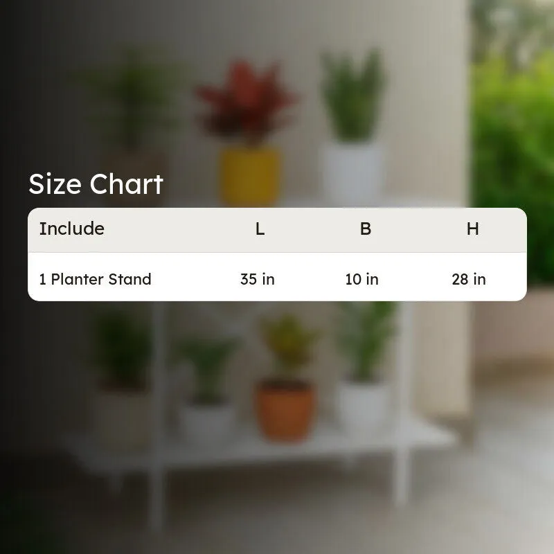 Verdex Metal Planter Stand - White media 10