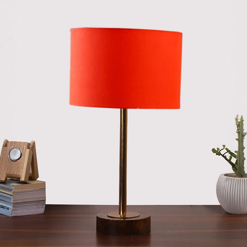 Cotin I Rodin Wooden Table Lamp - Orange,Gold,Brown media 4