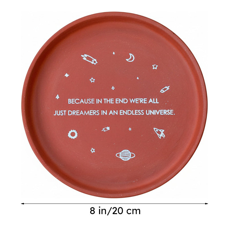 Cosmos Terracotta Wall Plate - Set Of Three media 7