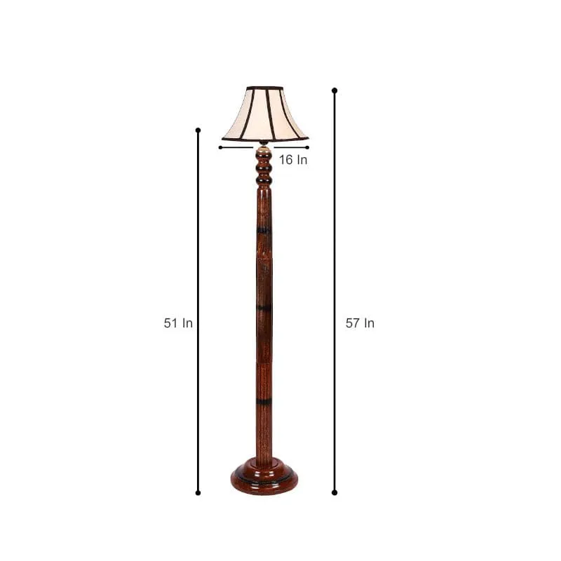 Ashton Jara Floor Lamp - White & Black media 5