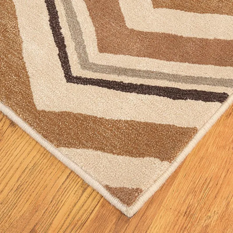 Peregrin Hand Tufted Geometric Wool & Nylon Carpet - Brown media 6