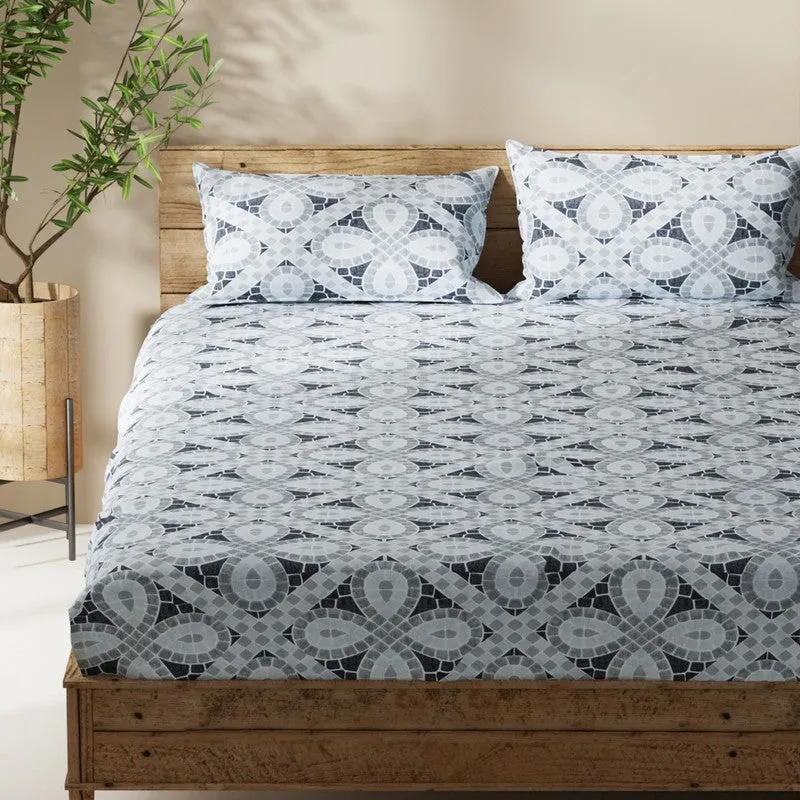 Ylven Bedsheet (Grey) - 115 GSM media 4