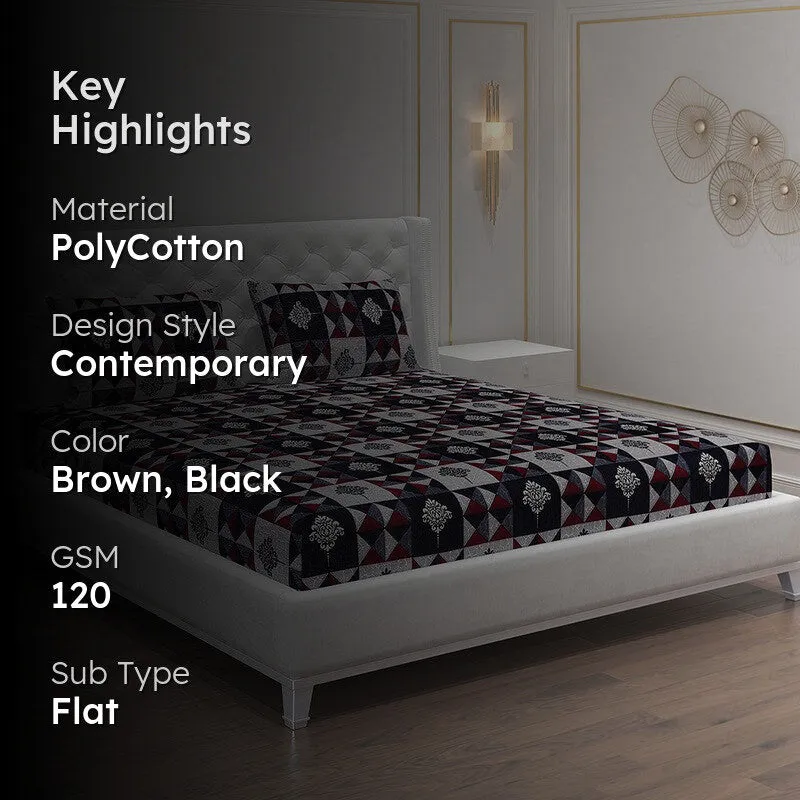 Monte Carlo Geo Magique Bedsheet - 120 GSM media 2