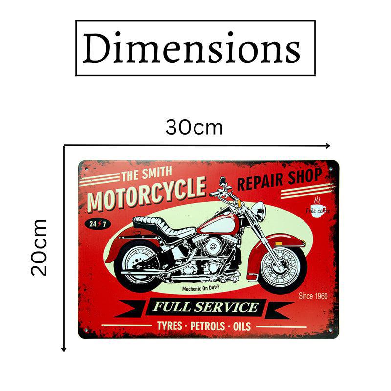 The Smith Motorcycle Repairs Retro Metal Wall Accent media 7