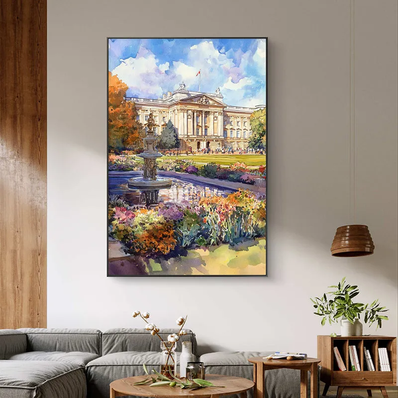 English Mansion Wall Painting media 3