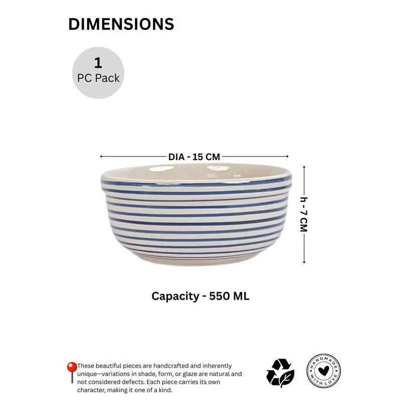 Tiare Serving Bowl (Blue) - 550 mL media 6