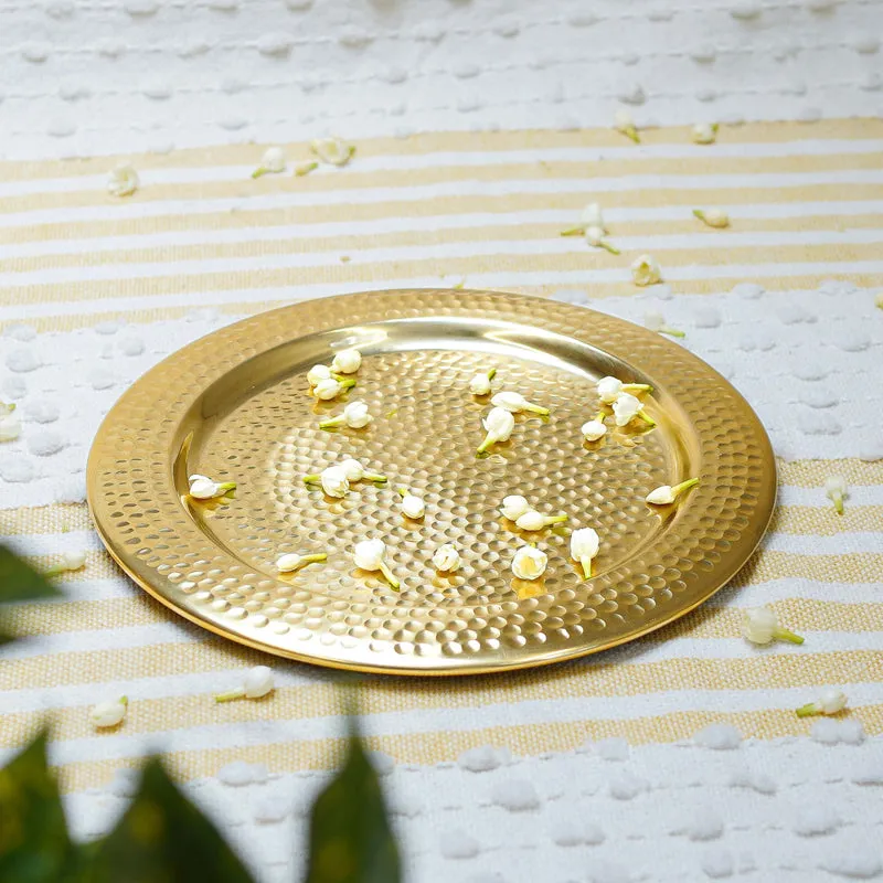 Kalya Metal Decorative Platter media 1