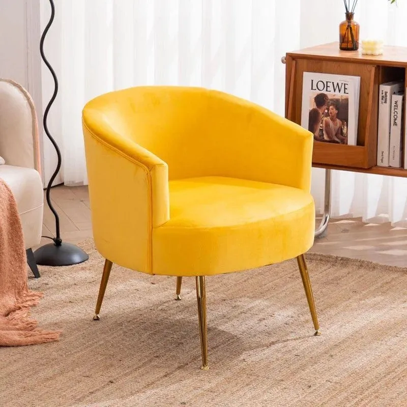 Stylo Neem Wood Accent Chair - Yellow media 3