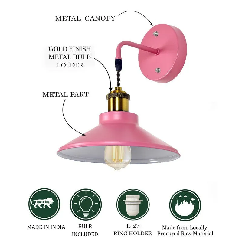 ZenithAura Metal Wall Lamp - Pink media 6