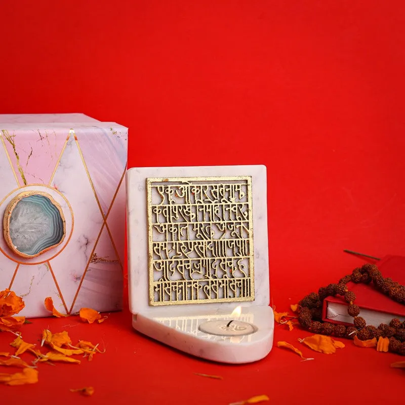 IK ONKAR Marble TeaLight Holder media 1