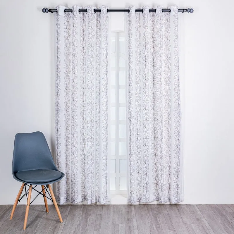 Ruzelle Artistic Texture Curtain - Set Of Two media 3