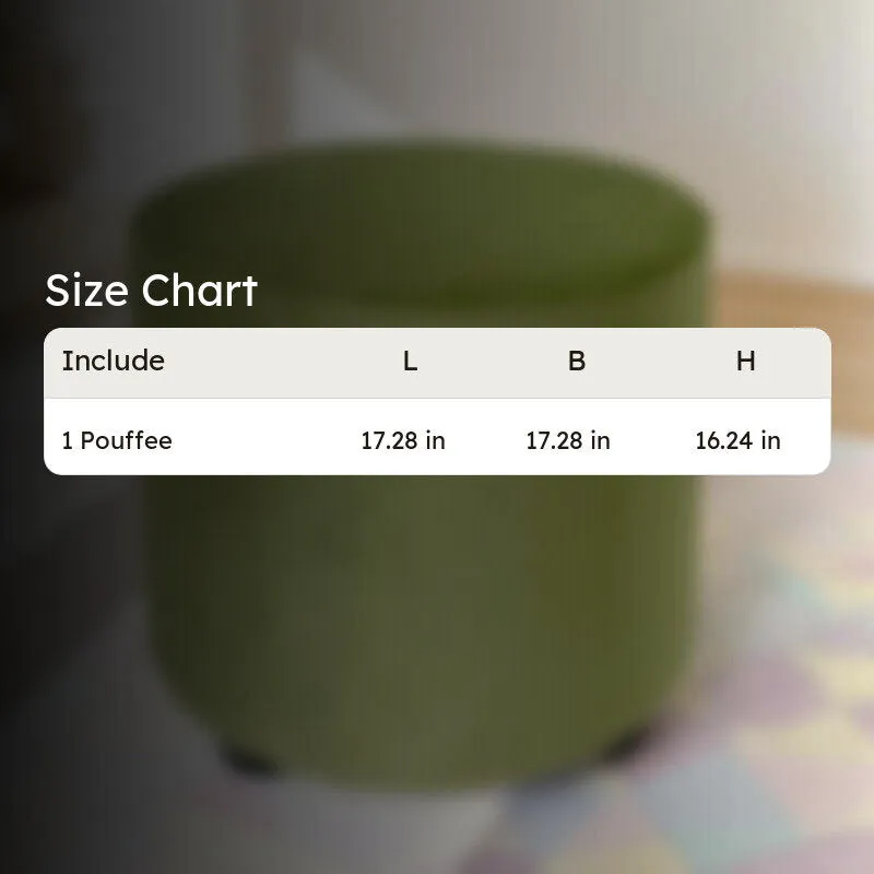 Mrixon Pine Wood Pouffe - Green media 8