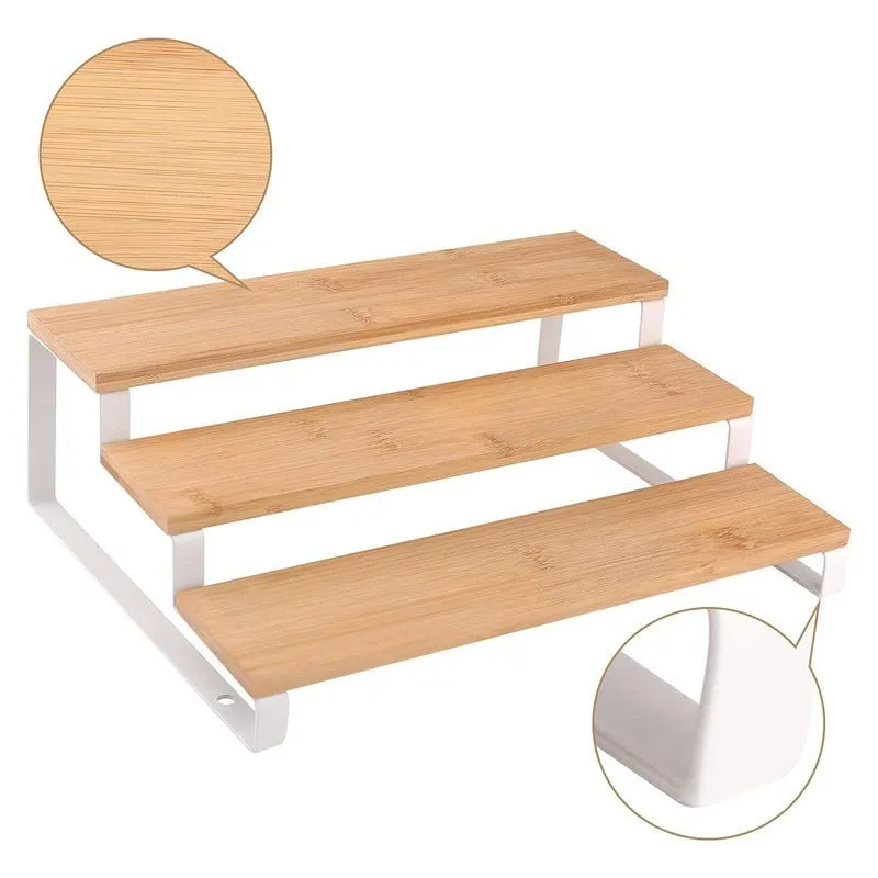 Stacko Carbon Steel Adjustable Multi- Tier Rack (White) - Set Of Two media 5