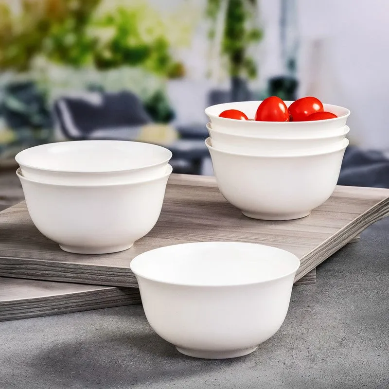Bone China Soup Bowls (300 mL Each) - Set Of Six media 1