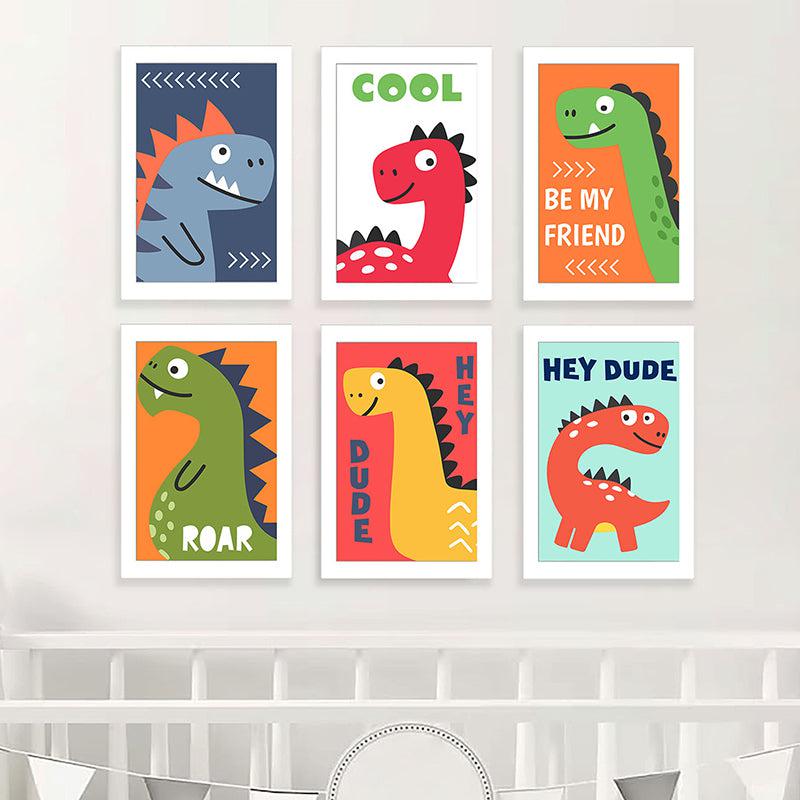 Cool Dino Wall Art - Set Of Six