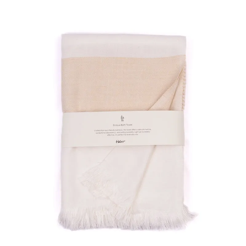 Prittle Pat Bamboo Cotton Bath Towel - Beige media 3