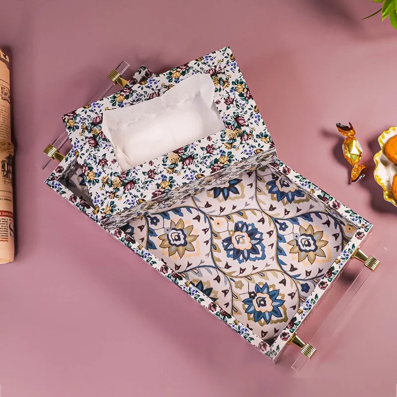 Grace Serve Tray with Tissue Holder - Two Piece Set media 4