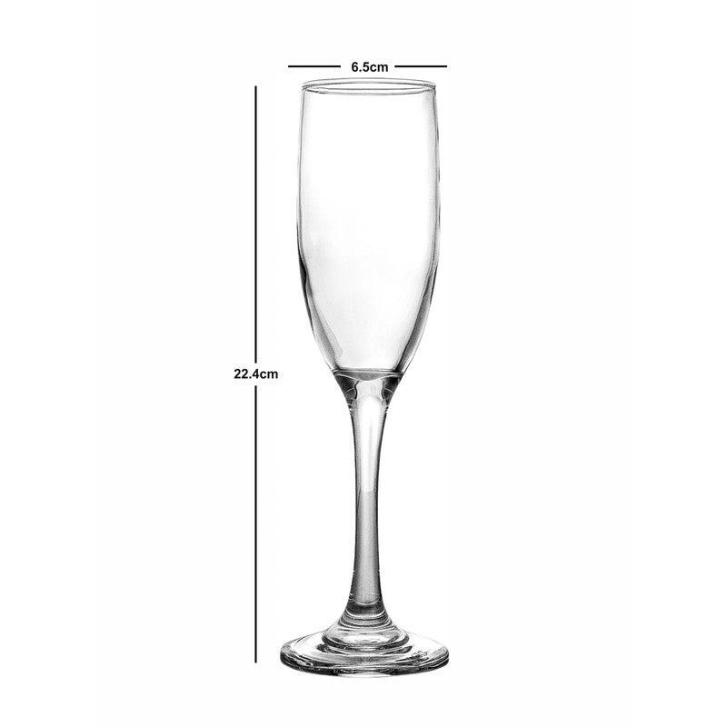 Glass Wine Glasses (180 mL Each) - Set Of Four media 7